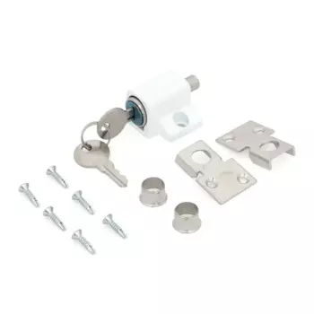 Блокиратор для раздвижных окон с ключом Palladium WSL, 30x50 мм, цвет серый