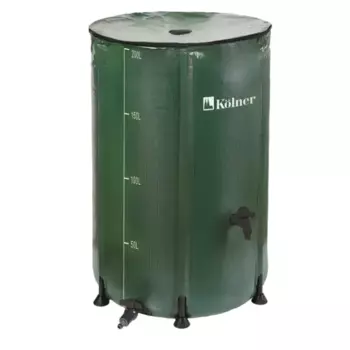 Бочка садовая с крышкой KWB 200G 200 л пластик зеленый