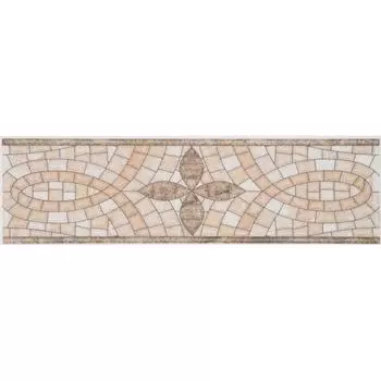 Бордюр Kerama Marazzi «Травертин» 20х5.7 см цвет бежевый
