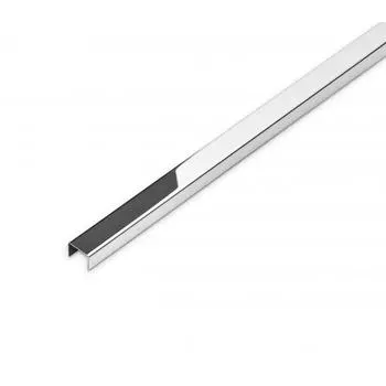 Бордюр металлический глянцевый 1.2х40 см цвет серебряный