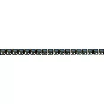 Бордюр «Разрезной люстрированный» 13х250 мм цвет черный