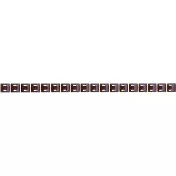 Бордюр разрезной люстрированный 13х250 мм цвет коричневый