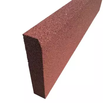 Бордюр резиновый 1000x250x50 мм терракот
