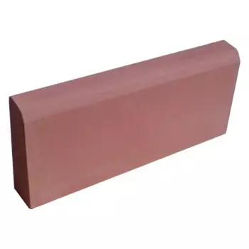 Бордюр садовый 500x210x(50-70) мм цвет красный