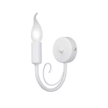 Настенный светильник бра Vitaluce Blanca 1 лампа 3м Е14 цвет белый матовый