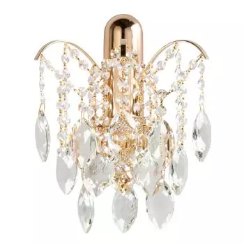 Бра «Бриз 8» E27х2 60 Вт цвет золотой