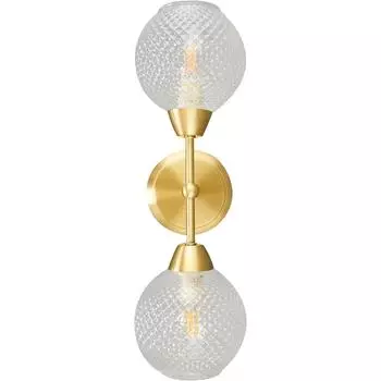 Бра Everly 3752/2W, цвет золотой/прозрачный
