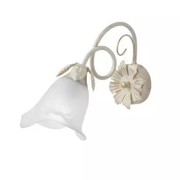 Настенный светильник бра Vitaluce Летто 1 лампа 3м Е14 цвет бежевый с золотом