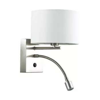 Бра Nikki 3745/1A, цвет никель/белый