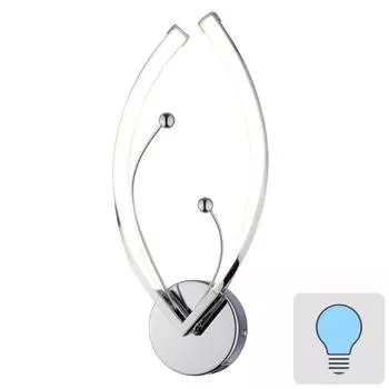 Бра светодиодное Eurosvet Fiona 90056/1, холодный белый свет, цвет хром