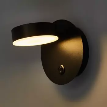 Бра светодиодный Lumion Ledio Lark 5633/7WL нейтральный белый свет, цвет черный