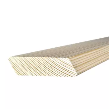 Брусок декоративный скошенный сращенный 19x70x2200 мм хвоя сорт Экстра без сучков