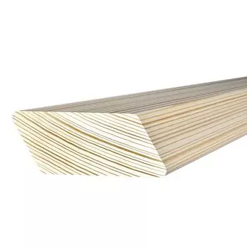 Брусок скошенный сращенный 28x70x3000 мм хвоя сорт Экстра без сучков