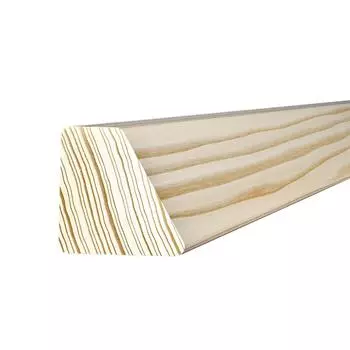 Брусок скошенный сращенный 40x40x3000 мм хвоя сорт Экстра без сучков