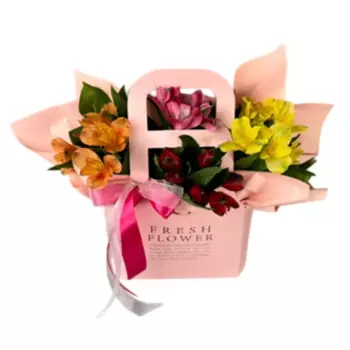 Букет Орхидея, альстромерия