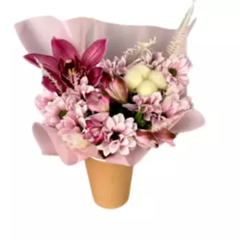 Букет Орхидея, альстромерия