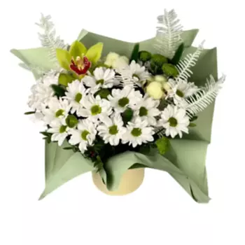 Букет Орхидея, хризантема