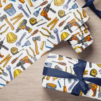 Бумага упаковочная «Строитель» 100x70 см цвет разноцветный