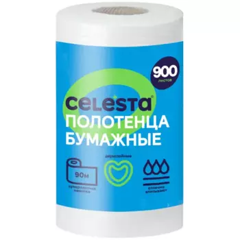 Бумажное полотенце Celesta двухслойные 90 м