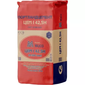 Цемент M500 ЦЕМ I 42.5 Н 50 кг