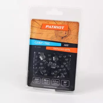 Цепь пильная PATRIOT 76 звеньев шаг 0.325 дюйма. паз 1.5 мм