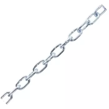 Цепь Standers оцинкованная сталь короткое звено 5 мм 5 м/уп.