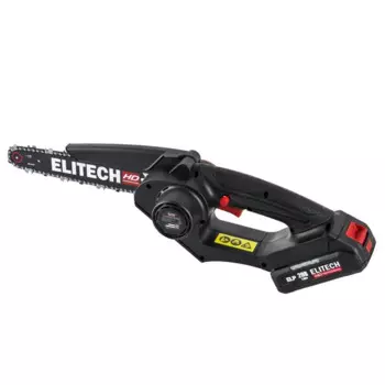 Цепная пила аккумуляторная бесщеточная Elitech HD CS2008BLK 20 В 20 см 2 Ач АКБ и ЗУ входит в комплект