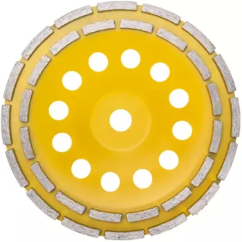 Чашка алмазная двухрядная по бетону Kranz KR-90-0254 230x22.2 мм