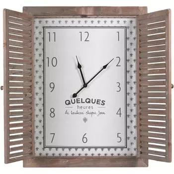 Часы 50x65 см, дерево, цвет бежевый