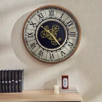 Часы настенные Atmosphera Stella круглые полипропилен цвет коричневый бесшумные 57 см