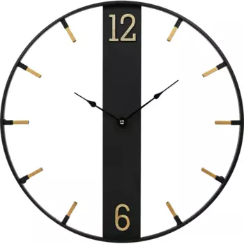 Часы настенные Dream River GHD00090 круглые МДФ цвет черный бесшумные 40