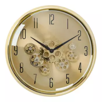 Часы настенные Dream River круглые алюминий цвет золотой бесшумные 35 см