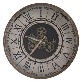Часы настенные Dream River Рим Шестеренки круглые металл цвет бронза бесшумные 57 см