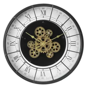 Часы настенные Dream River Рим Шестеренки круглые металл цвет белый бесшумные 35 см