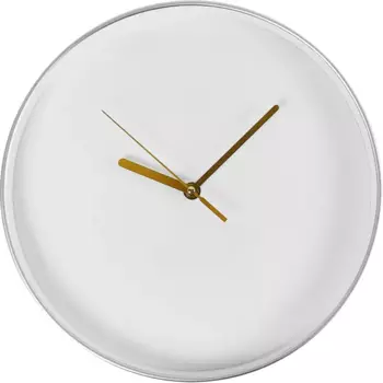 Часы настенные круглые пластик цвет белый 4.4x29.5 см