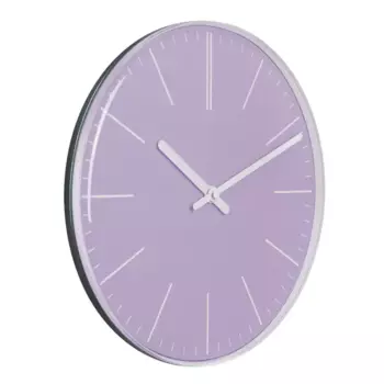 Часы настенные Troykatime 52000574 круглые пластик цвет лавандовый 30 см