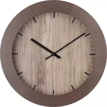 Часы настенные Troykatime Богема круглые дерево цвет коричневый бесшумные 30 см