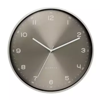 Часы настенные Troykatime круглые металл цвет серо-коричневый металлик бесшумные 40 см