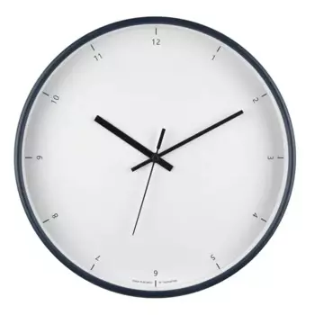 Часы настенные Troykatime круглые пластик цвет синий бесшумные 30 см