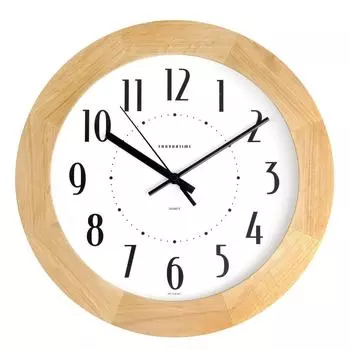 Часы настенные Troykatime 30 см цвет светлое дерево