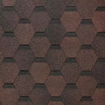Черепица гибкая Docke Евразия коричневый 3 м²