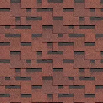 Гибкая черепица Docke Pie Евразия лабиринт красный 3 м