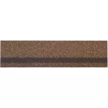 Черепица коньково-карнизная Технониколь, цвет светло-коричневый