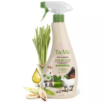 Чистящий спрей для кухни BioMio лемонграсс 0.5 л