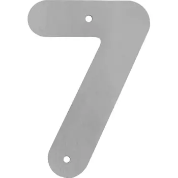 Цифра «7» 17x20 см сталь цвет серый