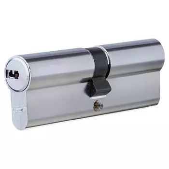 Цилиндр Abus 40х40 мм, ключ/ключ, цвет никель