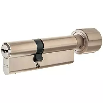 Цилиндр Abus D12 NIS 35x45 мм ключ/вертушка цвет никель