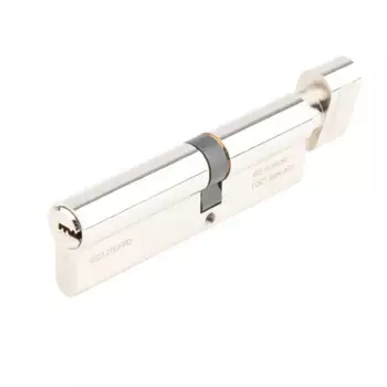 Цилиндр Apecs Pro 60x45 мм ключ/вертушка цвет никель