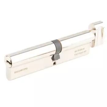 Цилиндр Apecs Pro 65x55 мм ключ/вертушка цвет никель