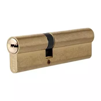 Цилиндр Apecs SM-90, 35х55 мм, ключ/ключ, цвет золотой